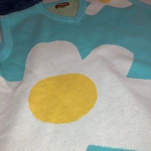 Golf Le Fleur* Sweater Vest in light blue
